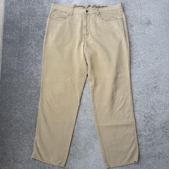 Tommy Bahama Other - Tommy Bahama Pants Mens 40 Khaki Tencel Lyocell Blend Casual Chino Comfort